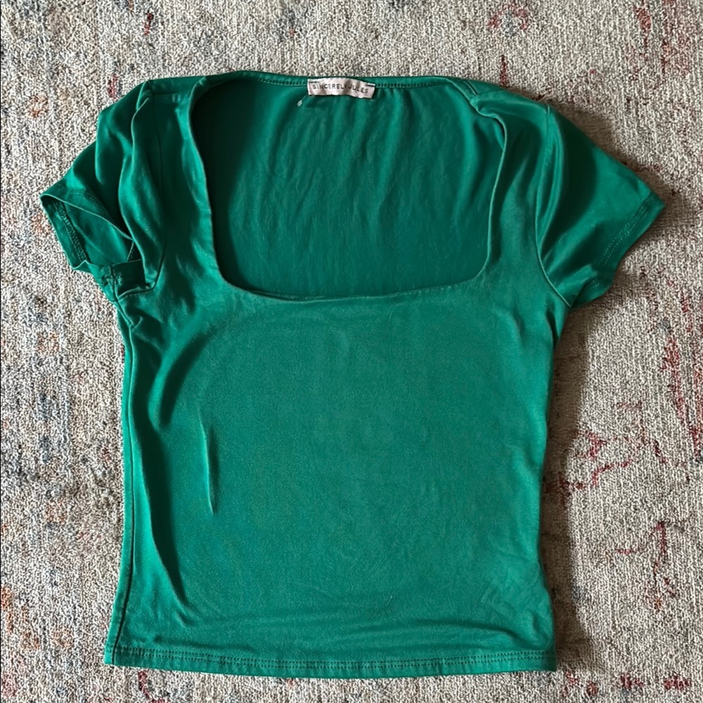 Sincerely Jules Vibrant Green Short Sleeve Tee